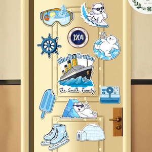 Personalized Alaska Cruise Magnet, Family Cruise Vacation 2025 Inspired Cruise Door Magnet, Alaskan Theme Trip Decoration, Alaska Family