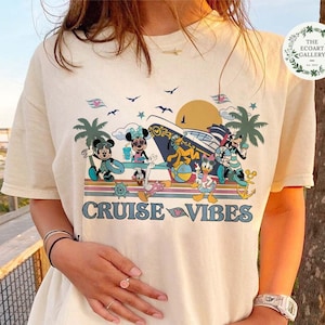 Mickey and Friends Let's Cruise shirt, Disney Summer Break 2024 shirts, Disney Cruise Matching Group shirt, Disney Family Vacation 2024 Tees