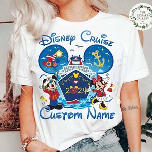 Personalized Disney Cruise 2024 Shirt, Mickey Minnie Couple Vacation, Disney Family Cruise Trip 2024, Disney Wish Dream Magic, Cruise Crew