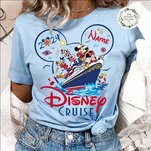 Personalized Mickey and Friends Disney Cruise Line 2024 Shirt, Disney Wish Dream Fantasy Magic shirt, Family Crusie Group matching shirts