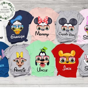 Personalized Mickey & friends Best Cruise ever shirt, Custom name Disney Cruise line 2024, Disney Cruise Group Family Matching Shirts