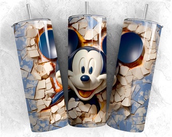 3D Mickey mouse tumbler, Mickey Art 3D skinny tumbler 20oz, Disney trip tumbler, Magic Kingdom Disney world Disneyland tumbler,birthday gift