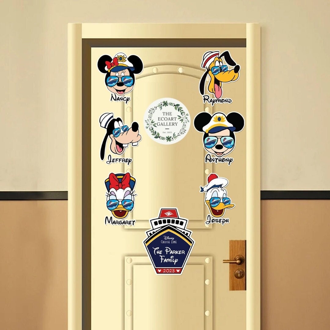 Personalized Mickey and Friends Sunglass Disney Cruise Line Magnet ...