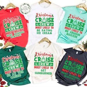 Personalized Christmas Cruise Crew Most Likely To shirt, Family Christmas Cruise shirt, Cruise Crew shirt, Very Merry Christmas shirts