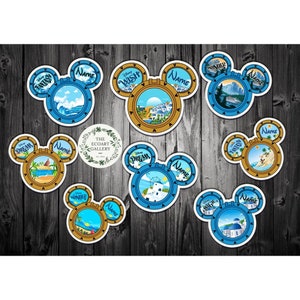 Personalized Mickey Porthole Disney Cruise Destination Magnet, Disney ...