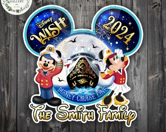 Personalized All Characters Disney Cruise Line 2024 Magnet, Mickey and Friends Toy Story Stitch Star wars magnets Cruise Ship Stateroom Door