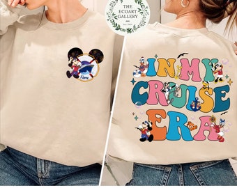 Personalized 2-sided Mickey & friends In my Cruise era shirt, Disney cruise line 2024 shirt, Family cruise T-shirt sweatshirt, Mickey cruise