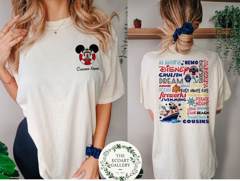 Two-sided Mickey and Friends Disney Cruise Shirt, Disney Family Cruise ...