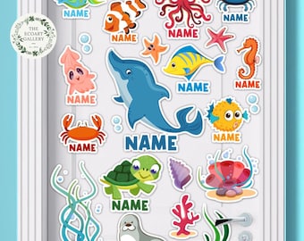 Personalized Ocean Life Cruise Door Decoration Magnets, Cute Sea Animal Magnets Add Charm to Your Cruise Cabin Door or Refrigerator