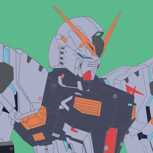 Gundam Mobile Suit RX-93 11 x 17 poster