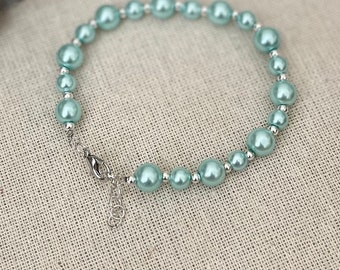 Turquoise teal bracelet. Bridal, Bridesmaid. Handmade. Free gift wrapping.