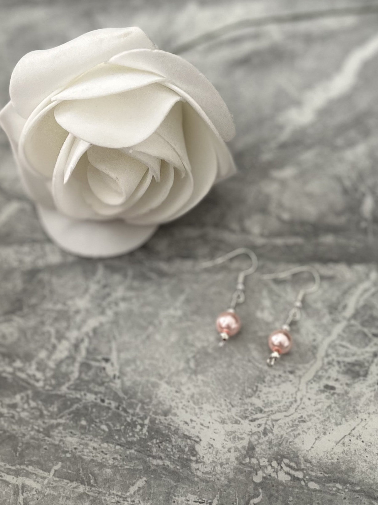 ピアス Flash Pearl Silver Pink Earrings Pink Pearl Stud Silver Earrings 925 Sterling Silver