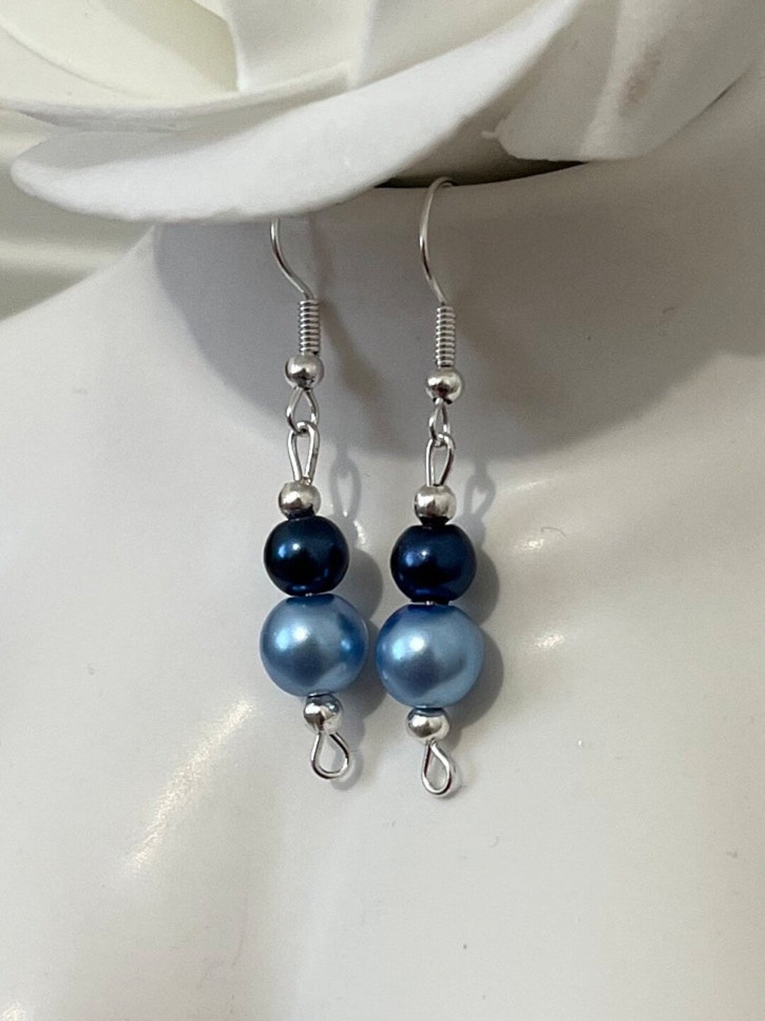 1*p様 All Blue Pearl earrings mediumシルバーピ 1*p様 All Blue Pearl earrings mediumシルバーピ Blue Pearl Drop