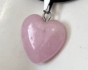 Pink heart rope necklace. Cord necklace. Rope necklace. Gift wrapped to make a perfect gift.