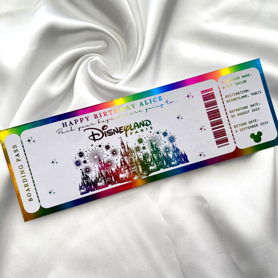 Personalised Surprise Holiday Ticket / Travel Foil Tickets / - Etsy UK