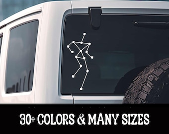 SLS Figure Ghost Hunting Decal Paranormal Spirits Ghost Hunter Gift Ghost Adventures Waterproof Weatherproof Vinyl Car Decal Laptop Sticker