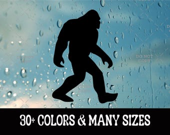 Bigfoot Sasquatch Car Mirror Decal - Hunting Stickers