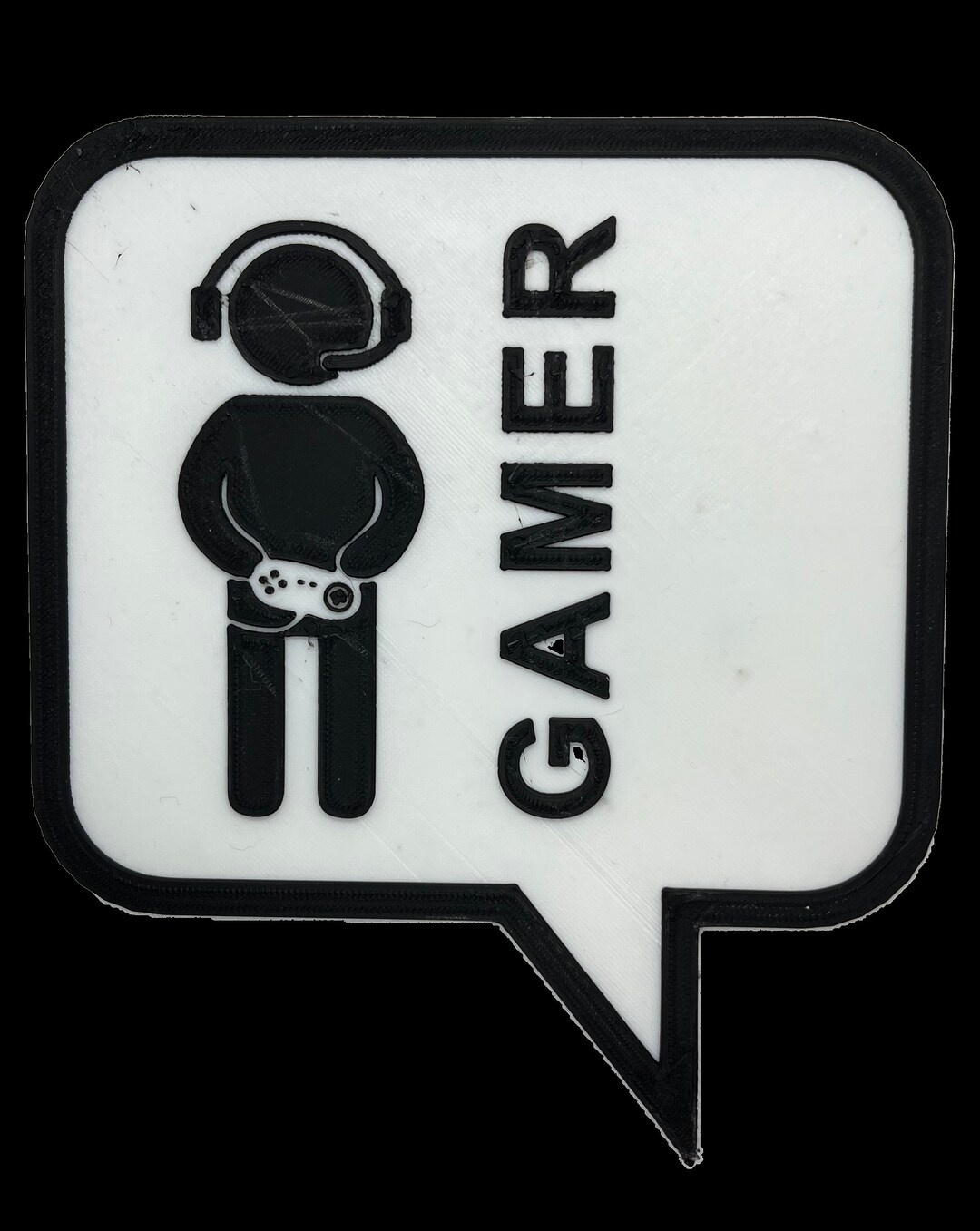 Gamer 3D Printed Bathroom Sign Video Games Gaming Home Decor - Etsy