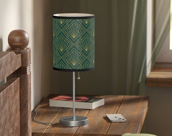 Green Art Deco Lamp