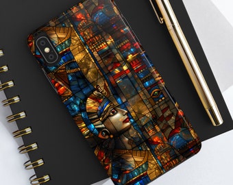 Ägyptische Art Deco Glasmalerei iPhone Hülle