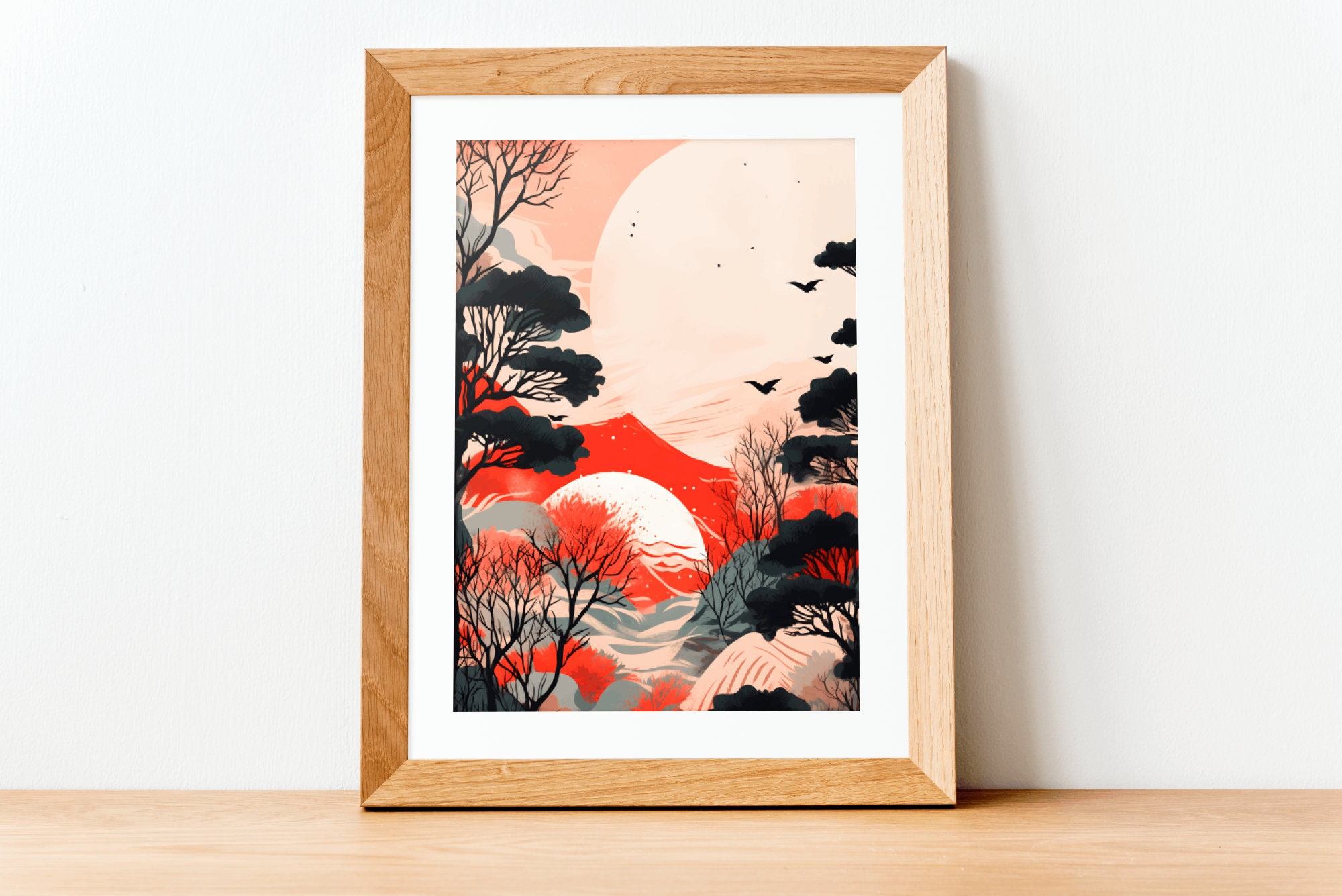 Japandi Fall Minimalistic Digital Download Print - Etsy