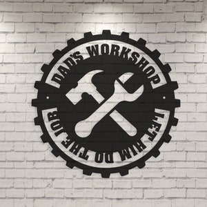 Custom Garage Metal Sign: Personalized Workshop Decor