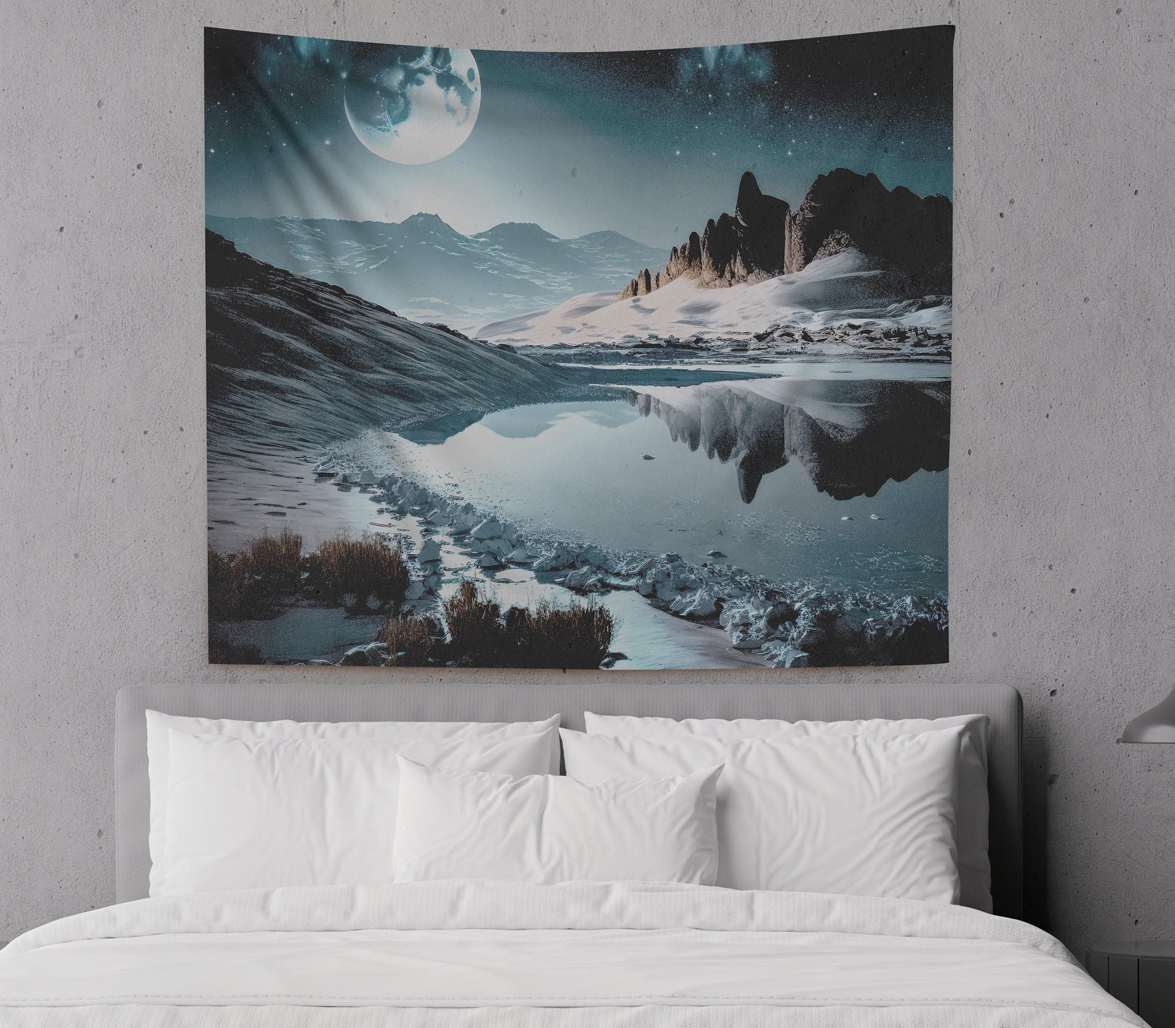 Mountain moon tapestry hotsell
