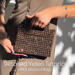 Video tutorial sulla borsa di cristallo: lezione sulla borsa con perline di alta moda