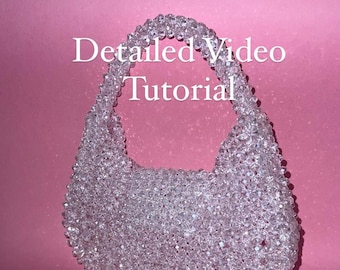 Video tutorial per borsa con perline di cristallo: modello fai da