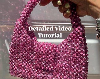 Crystal Beaded Bag DIY Video Tutorial: Handmade Purse Pattern