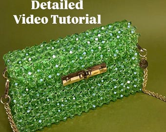 ビーズ付きクラッチバッグのビデオチュートリアル：DIYクリスタル財布
