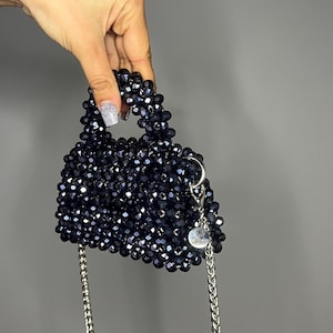 Crystal Beads Crystal purse Mini Bag Wedding Bag Crystal Mini Purse  Crystal Clutch Crystal handbag  Wedding bag Crystal shoulder bag