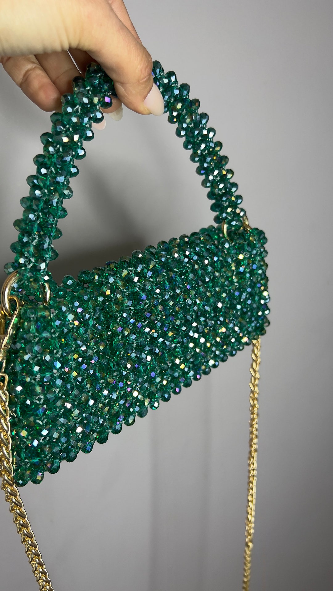 Vivianne Emerald Clutch