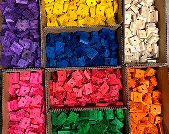 Colorful Wooden Block Toy Squares