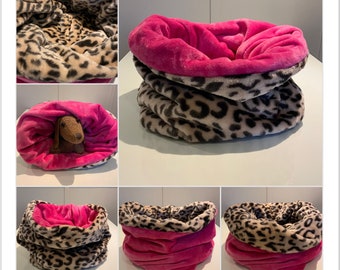 Luxury snuggle sack, chihuahua snuggle pouch plush velvet pet sleeping bag, cat dog bed