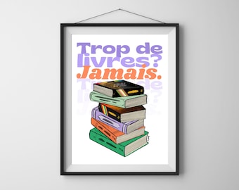illustration to display: too many books