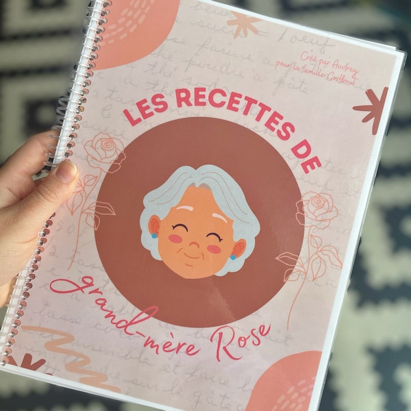 Gabarit modifiable pour livre de recettes maison