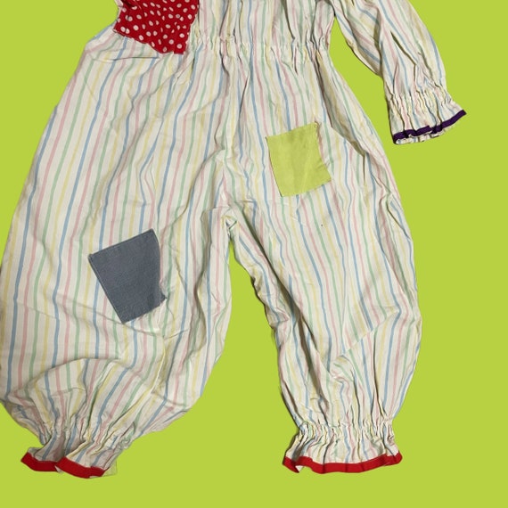 Childrens Vintage 80s Clown Costume. Long Sleeve … - image 5