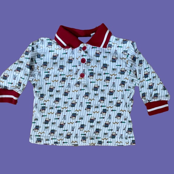 90s  Baby 3 to 6 Month Long Sleeve Teddy Bear or … - image 3