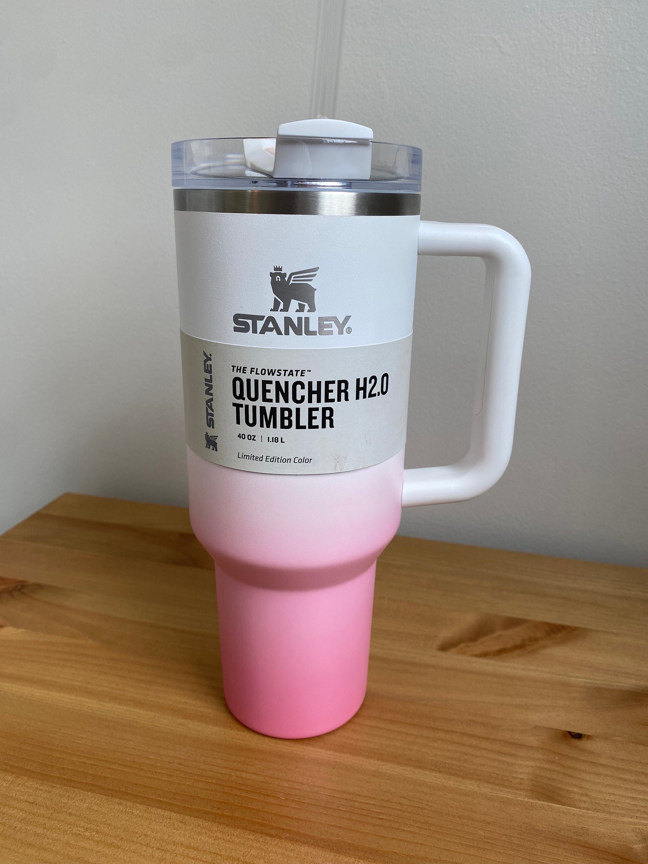 Custom Dyed bubblegum Pink Stanley 20 Oz Tumbler 