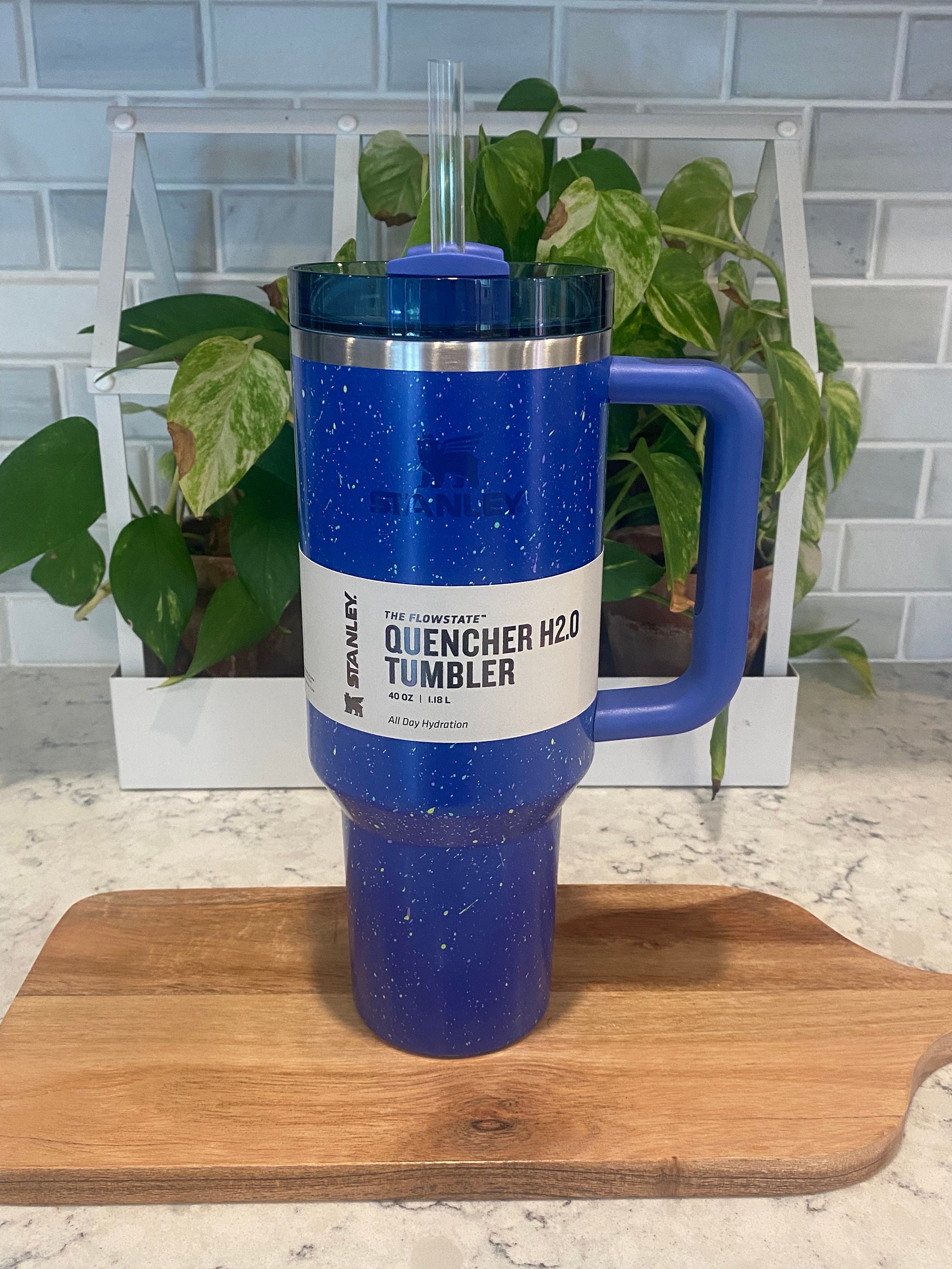 Stanley Quencher H2.0 Flowstate Tumbler 40 oz- LIMITED EDITION COLOR IRIS  BLUE