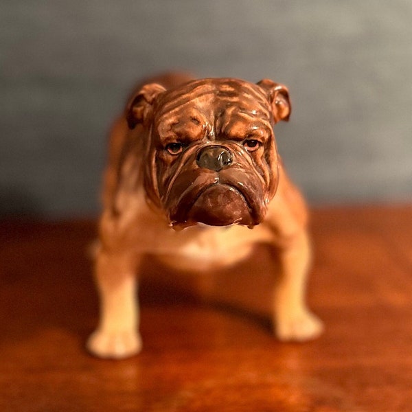 Vintage Roal Doulton Brindle Bulldog HN 1043 Figurine