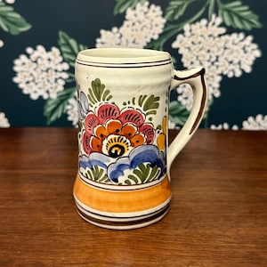 Vintage Hand Painted Delft Stein Mug from Holland