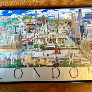 Vintage Signed Christopher Rogers London Poster