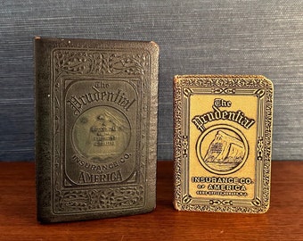 Antique Pair of 'The Prudential Insurance Co. Of America' Coin Book Banks from the 1920s