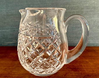 Vintage Waterford Crystal Glandore 5 7/8 Inch Pitcher With Ice Lip