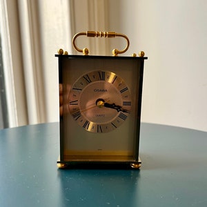 Vintage Osawa Small Desk Carriage Clock