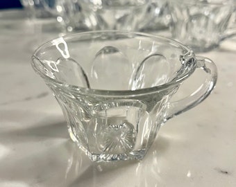 Set of 12 Vintage Crystal Punch Glasses
