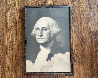 Antiek ingelijst portret van George Washington
