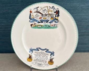 Vintage Portland Pottery Cobridge "God Speed the Plough" Collectible Plate